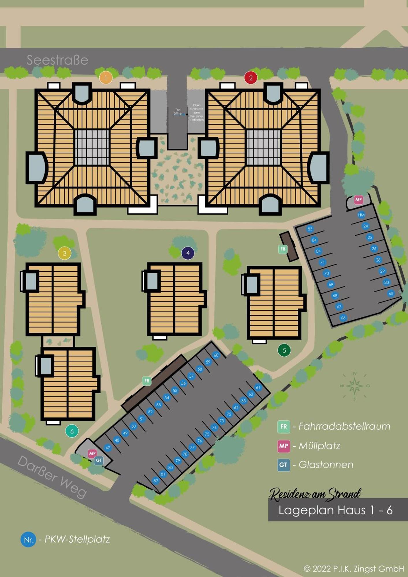 Residenz Am Strand Wohnung 1-18 Цингст Екстер'єр фото
